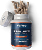 VisiVite Super Lutein 444 Eye - Unique & Clear Eye Vitamins - Lutein Max Vision Vitamins for Eyes - Zeaxanthin Plus Lutein Eye Vitamins - Clear Eye Supplements for Adults