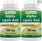 Best Naturals Alpha Lipoic Acid 300 mg 120 Capsules (120 Count (Pack of 2))