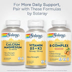 SOLARAY Vitamin B Complex Orange Chewables - High Potency B Complex Vitamins w/VIT B12, B6, B2, Biotin, Folic Acid, Vitamin C, Cellular Energy, Cardiovascular Support, Vegan, Gluten Free, 50 Servings