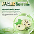 Soursop Bitters Liquid with Black Seed, Turmeric & Moringa-Pure 15 in 1 Herb Soursop Tea for Immune System, Digestive & Gut Health, Antioxidant,Skin Health Support 8 fl oz