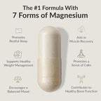 BIOptimizers Magnesium Breakthrough Supplement with 500mg - 7 Forms of Magnesium: Glycinate, Malate, Citrate, and More - Natural Support for Sleep and Cognitive Function -60 Capsules- Calming Vitamins
