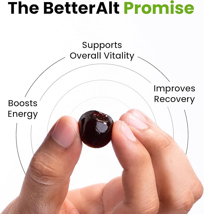 Better Alt Pure Himalayan Shilajit Gummies with 100% Shilajit |High Potency Gold Grade| 60 Gummies for Energy Boost & Immune Support, 75%+ Fulvic Acid| Travel Friendly - Tamarind Flavor