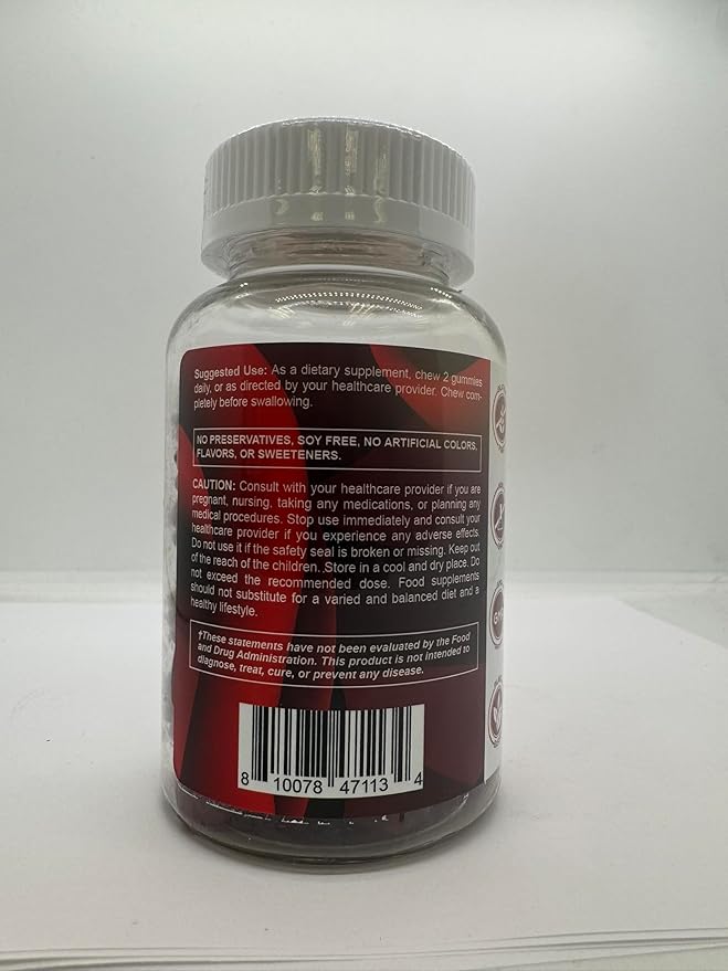 Vitamatic Tart Cherry (360 mg) with Celery Seed (30 mg) 10:1 Extract & Turmeric 20:1 Extract (10 mg) - (Per Serving/2 Gummies) - 60 Gummies (Pack of 2)