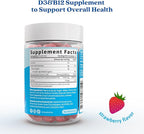 BeLive Vitamin D3 Gummies with B12 Vitamins - Immune Support Gummies with Vegan Vitamin B12 & D3, Provides Enhanced Bone & Muscle Strength, Hearth Health and Energy - Strawberry Flavor | 2-Pack