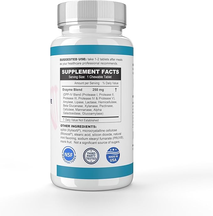 Methyl-Life® Chewable Digestive Enzymes – Broad-Spectrum Plant-Based Enzyme Blend for Balanced Digestion & Nutrient Breakdown – Vegan, Non-GMO, Gluten-Free – Natural Mint-Flavored Tablets | 90 Count