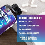 Extra Strength Nitric Oxide Booster - 3X Strength L-Arginine, Citrulline, & Beta Alanine - Premium Nitric Booster Natural Energy, Muscle & Heart Support, Bottled in USA for Men & Women - 60 Capsules