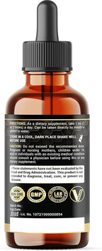 6in1 Liquid Turmeric Curcumin with Ginger, Berberine Extract, Ceylon Cinnamon, Bitter Melon, Black Pepper - Drops Extract - 2FL oz - 60 Servings