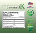30.5 milligrams of Ks, 2 milligrams Astaxanthin