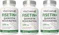 Fisetin Quercetin Resveratrol Supplement, 1,200 mg, 120 Veggie Capsules 100% Vegetarian, Non-GMO & Gluten Free (3)