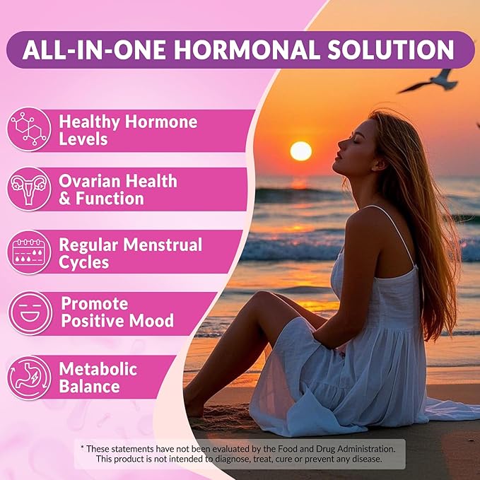 Myo-Inositol & D-Chiro Inositol, Hormone Balance for Women | Sugar Free Inositol Gummies w/ Omega 3, MTHF Folate, Vitamin D3, B12, Magnesium & Zinc for Ovarian Health, Ideal 40:1 Ratio, Vegan, 60 Cts