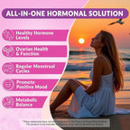 Myo-Inositol & D-Chiro Inositol, Hormone Balance for Women | Sugar Free Inositol Gummies w/ Omega 3, MTHF Folate, Vitamin D3, B12, Magnesium & Zinc for Ovarian Health, Ideal 40:1 Ratio, Vegan, 60 Cts