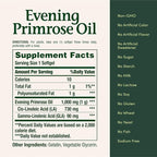 Nature's Bounty Primrose Oil 1000mg, Promotes Women's Health, Herbal Supplement, Gluten Free, Rapid Release,60 Softgels (Pack of 3)