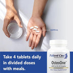 Patient One OsteoOne | Supplement to Support Bone Health and Calcium Absorption* | with Calcium, Vitamins D3 and K2 and More | 120 Tablets