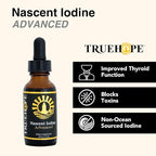 Pure Nascent Iodine Liquid Supplement - Potent Tincture, Fast-Absorbing, No Fillers, Binders or Additives, Pure Nascent Iodine Advanced 2% Drops 1 Fl Oz, 30 ml