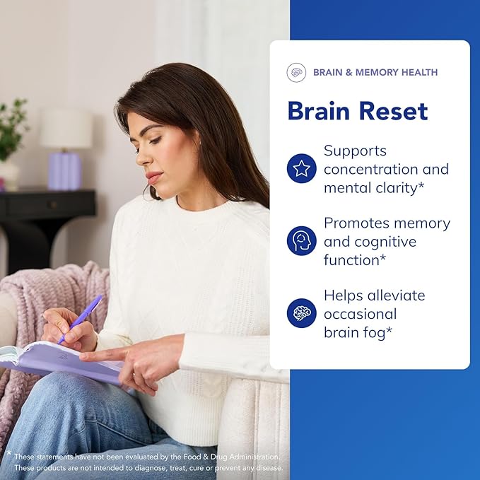 Pure Encapsulations Brain Reset | Supports Concentration, Clarity, and Memory Associated with Brain Fog | 60 Capsules*