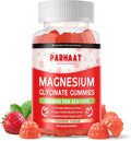 Magnesium Glycinate Gummies - Sugar Free Magnesium Potassium Supplement with Vitamin D, B6, CoQ10 for Calm Mood & Sleep Support - 60 Strawberry Chews