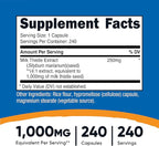 Nutricost Milk Thistle Extract 240 Capsules for 240 Servings Per Bottle (2 Pack) - Vegan, Non-GMO and Gluten Free