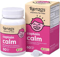 Renzo's Captain Calm Kids Magnesium Supplement with L-Theanine, Dissolvable Kids Vitamins for Relaxation and Mood Support, Sugar-Free Melty Tabs, Green Apple Flavor, 60-Count (1-2 Month Supply)
