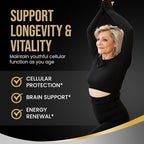 DLNIA Liposomal NAD+ Supplement & NMN Alternative | Nicotinamide Riboside (NR) 1258 mg with Resveratrol, Quercetin, Pterostilbene & CoQ10-12-Nutrient High-Absorption Cellular Energy & Healthy Aging