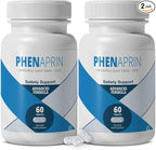 PhenAprin Advanced Diet Pills (Pack of 2) - 120 Tablets - Multi-Pathway Appetite Suppressant & Thermogenic Fat Burner for Women & Men - 2 Month Supply of Weight Management & Energy Support