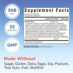 Vitalibre Probiotic for Women and Men, 50 Billion CFU, 25 Diverse Strains Plus Prebiotics, for Digestive Health & Immune Support, Delayed Release, No Refrigeration Needed, 60 Veggie Capsules