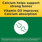 Nature Made Calcium 500 mg with Vitamin D3, Calcium and Vitamin D Supplement for Bone Support, 130 Tablets