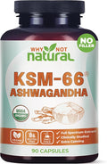 Why Not Natural Organic Ashwagandha KSM 66 Supplements Capsules - KSM66