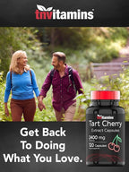 Tart Cherry Capsules (2400 MG - 120 Count) | From Montmorency Cherry Extract | Provides Antioxidants, Anthocyanins, & Phytonutrients | Tart Cherry For Sleep and More! | Non-GMO, Made in the USA!