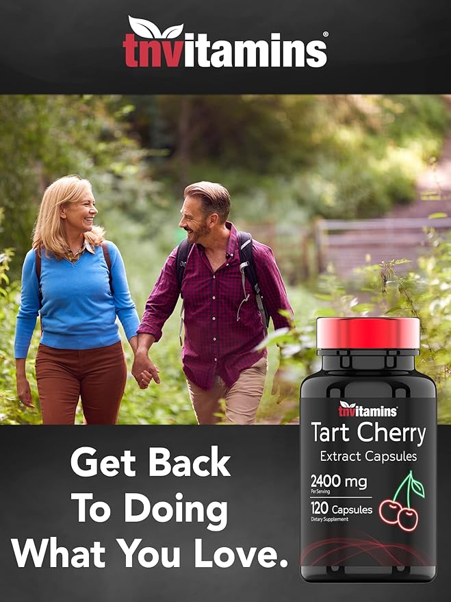 Tart Cherry Capsules (2400 MG - 120 Count) | From Montmorency Cherry Extract | Provides Antioxidants, Anthocyanins, & Phytonutrients | Tart Cherry For Sleep and More! | Non-GMO, Made in the USA!