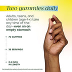 MegaFood Vitamin D3 Gummies 2000 IU (50 mcg) - Vitamin D Gummies Mixed Fruit Flavor, Bone, Muscle & Immune Support Supplement, Vegetarian, Gluten-Free, USDA Organic – 70 Gummies, 35 Servings