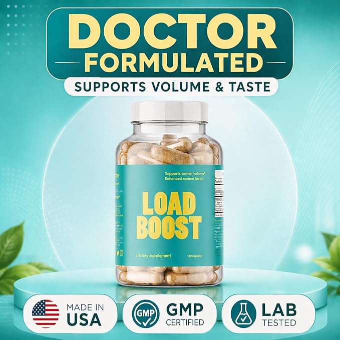 Load Boost - Semen Volume, Sperm Health, & Men's Fertility - 120 Capsules (1 Month Supply)