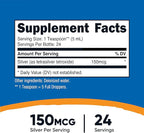 Nutricost Colloidal Silver 4oz - Cobalt Blue Glass Bottles, Bio-Active Colloidal Silver