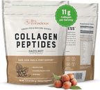 Live Conscious Collagen Peptides Powder - Hazelnut Flavored Collagen Powder - Hair, Skin, Nail, & Joint Support - Type I & III Grass-Fed Collagen Supplements for Women and Men - 30 Serving - 12.4oz