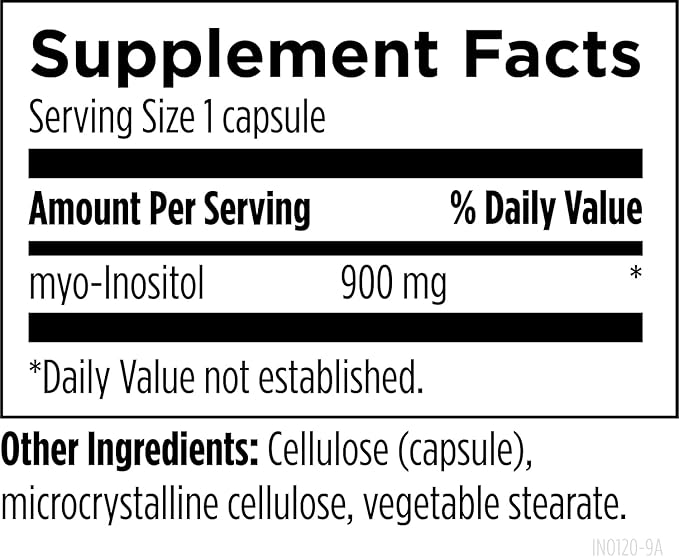 Designs for Health Inositol Capsules - 900mg per Capsule Inositol Dietary Supplement for Female Hormone Support, Relaxation & Liver Health Support - Brain Support Supplement (120 Capsules)