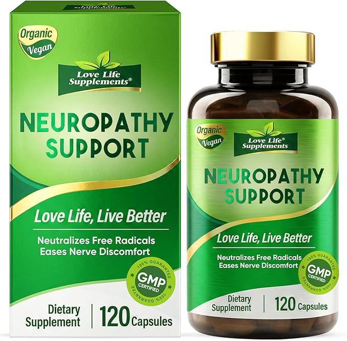 Nerve Savior for Neuropathy, 120 Capsules Nerve Health Support with 600mg Alpha Lipoic Acid, Benfotiamine & B12, Comprehensive Formula for Peripheral Comfort in Hands, Feet, Legs, Back & Neck