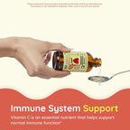CHILDLIFE ESSENTIALS Liquid Vitamin C - Pure Vitamin C Liquid Supplement for Kids, Immune System Support, Great Taste - Natural Orange Flavor, 4 Fl Oz (Pack of 6)
