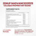 Liquid NAD, Extra Strength 1,200mg NAD+ Supplement with CoQ10, Resveratrol, D-Ribose & PQQ for Men & Women, Natural NAD+ Stick for Anti-Aging, Energy, Focus - 30 Packets