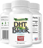 DHT Block (3 Pack - 180 Capsules Total) DHT Blocker Supplement for Skin, Acne, PCOS, Hair, and Hormonal Balance. DIM, Astragalus Root, Turmeric, Natural Ingredients. for Men and Women