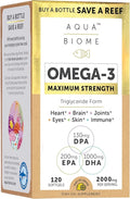 Enzymedica Aqua Biome Fish Oil, Maximum Strength, 120 Count