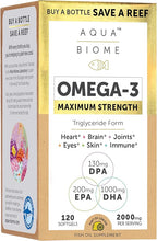 Enzymedica Aqua Biome Fish Oil, Maximum Strength, 120 Count