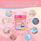 Her Juicy Feminine Probiotics Gummies for Women, Women's Probiotic Gummy with Slippery Elm - Supports pH Balance, Vaginal Health, Gut & Immune System Health for Women - Tasty Pineapple (60 Count)