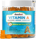 Vitamin A Gummies, 25000IU Vitamin A Supplement from Retinyl Palmitate & Fish Liver Oil, with Coconut Oil for High Absorption, Vision, Skin & Immune Health, Sugar-Free, Non-GMO, 60 Servings