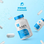 Prime Powders NMN Capsules – 1000mg per Serving – Stabilized Nicotinamide Mononucleotide – Extra Strength High Potency – 120 Vegetarian Capsules, Non-GMO & Gluten-Free
