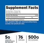 Nutricost Creatine Monohydrate Powder (Blue Raspberry), 500 Grams (1.1 LBS) (Pack of 2)