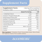 Accentrate Brain Supplement for Focus, Attention, Mood | Complete Vitamin B Complex | Brain Health | Methylated Multivitamin w/L-Methylfolate (5-MTHF), Cofactors Methyl-B12 & P5P | MTHFR Supplement