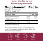 Bariatric Advantage Chewable Iron 29 mg - for Bariatric Surgery Patients - Iron with Vitamin C - No Iron Taste - Ferrous Fumarate & Carbonyl Iron Supplement - Passion Fruit - 180 Count