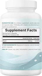 Micro Ingredients Niacin 500mg Per Serving, 400 Capsules | Flush Free B3 Vitamins | Double Strength Essential B Vitamin Supplement | Skin Care Health & Energy Support | Non-GMO, Gluten Free