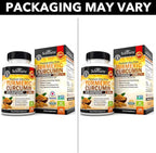 Triple Strength Omega 3 Fish Oil Softgels (2 Month Supply) Plus Turmeric Curcumin with Black Pepper Extract 1500mg Complex (2 Month Supply)