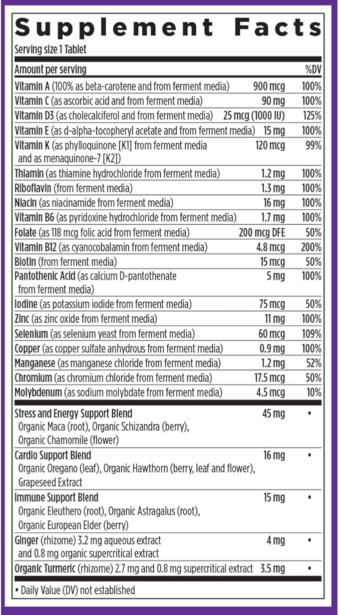 New Chapter Men’s Multivitamin, B6, Extra B12, D3, Vitamin C & Zinc, Immune, Heart, Cellular Energy, and Brain Health, Gentle on The Stomach, One Daily, Non-GMO, Gluten-Free, 18+, 72 Tablets