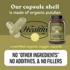 Complete Natural Products Organic Icelandic Sea Kelp Capsules - Pure 600mg Capsules, 100 Pills, Raw Seaweed & Thyroid Support Supplement